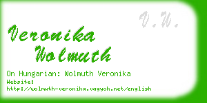 veronika wolmuth business card